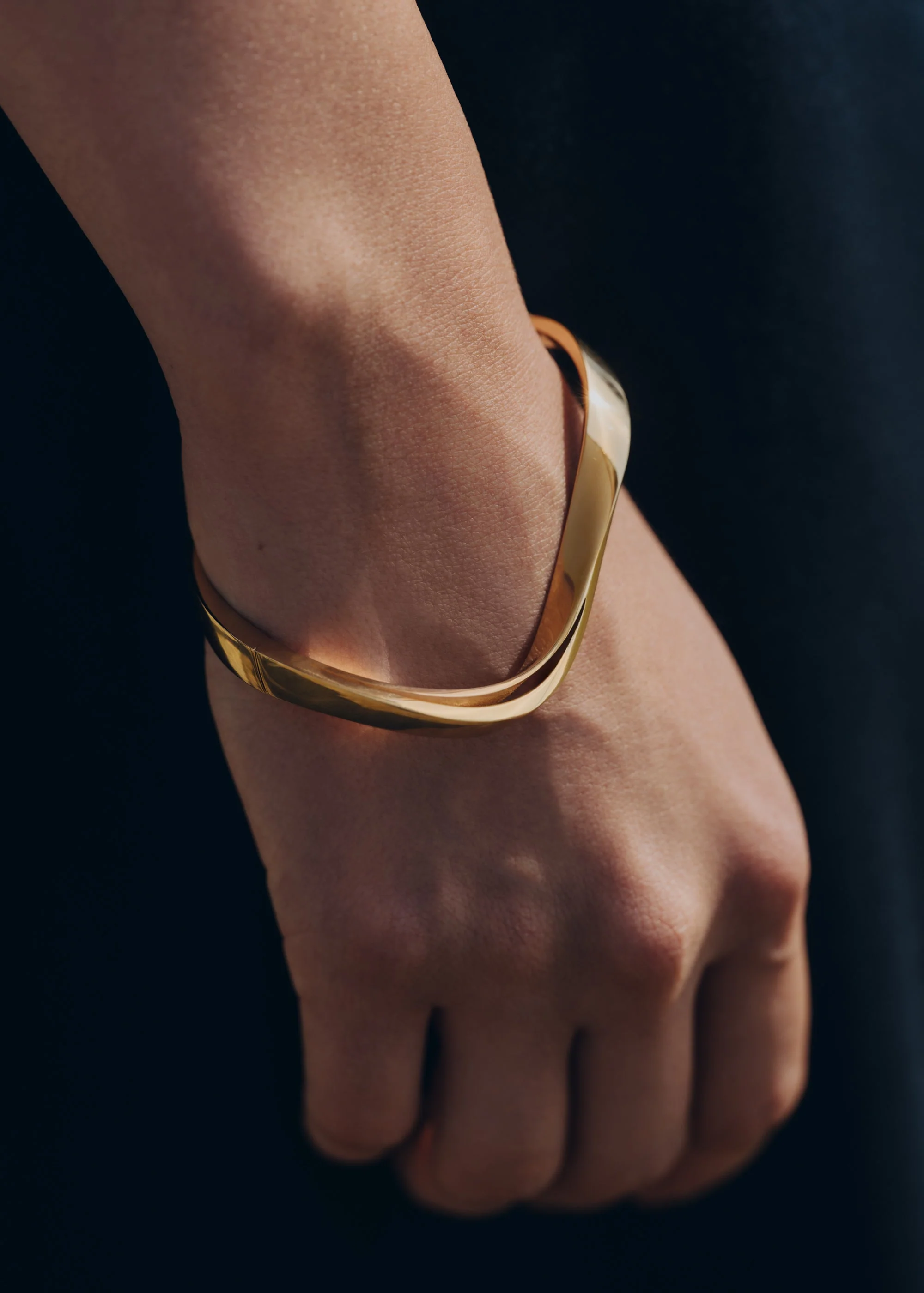 Bracciale a cerchio Éole - Placcata Oro 24 Carati - Image 2