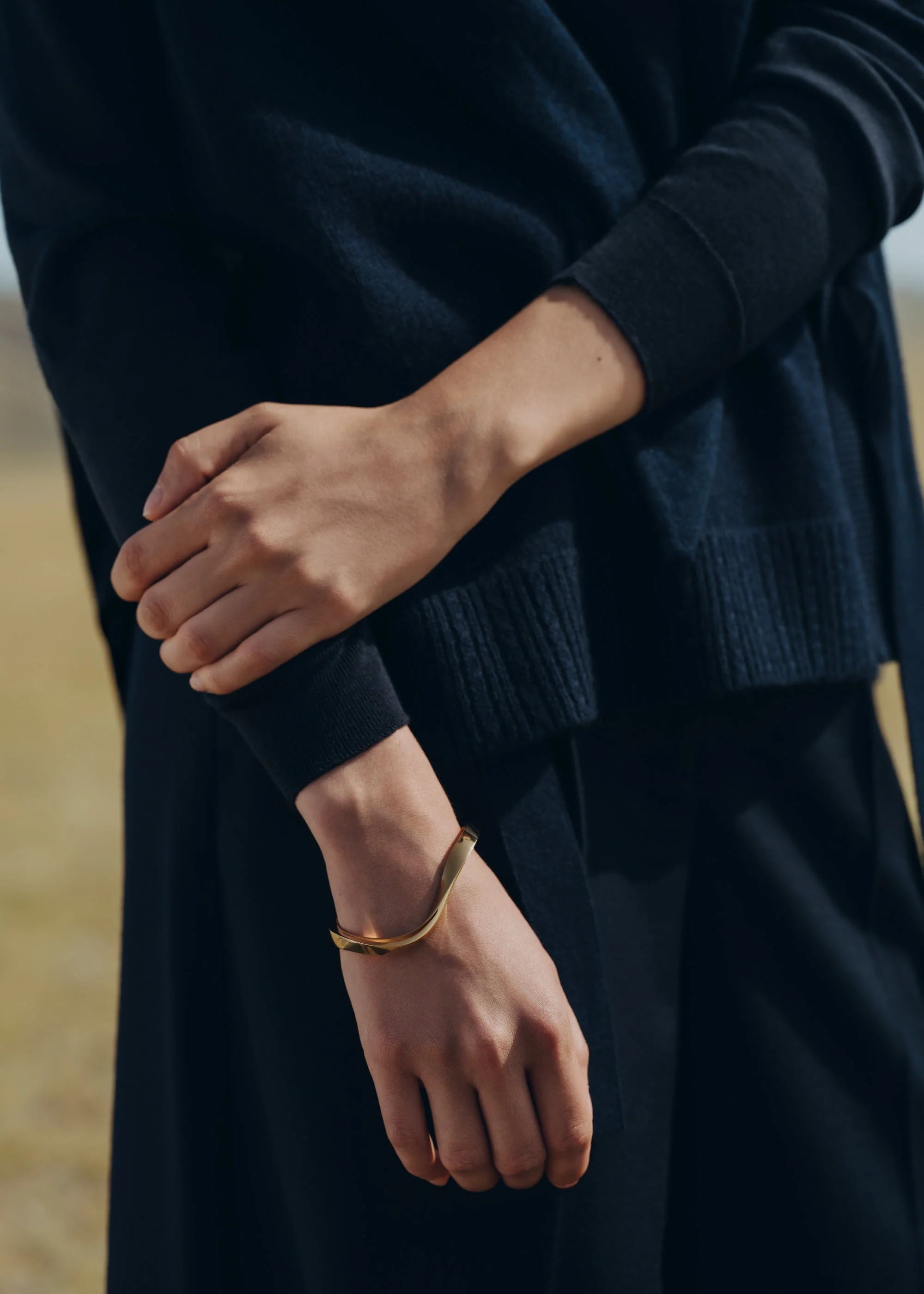 Bracciale a cerchio Éole - Placcata Oro 24 Carati - Image 3