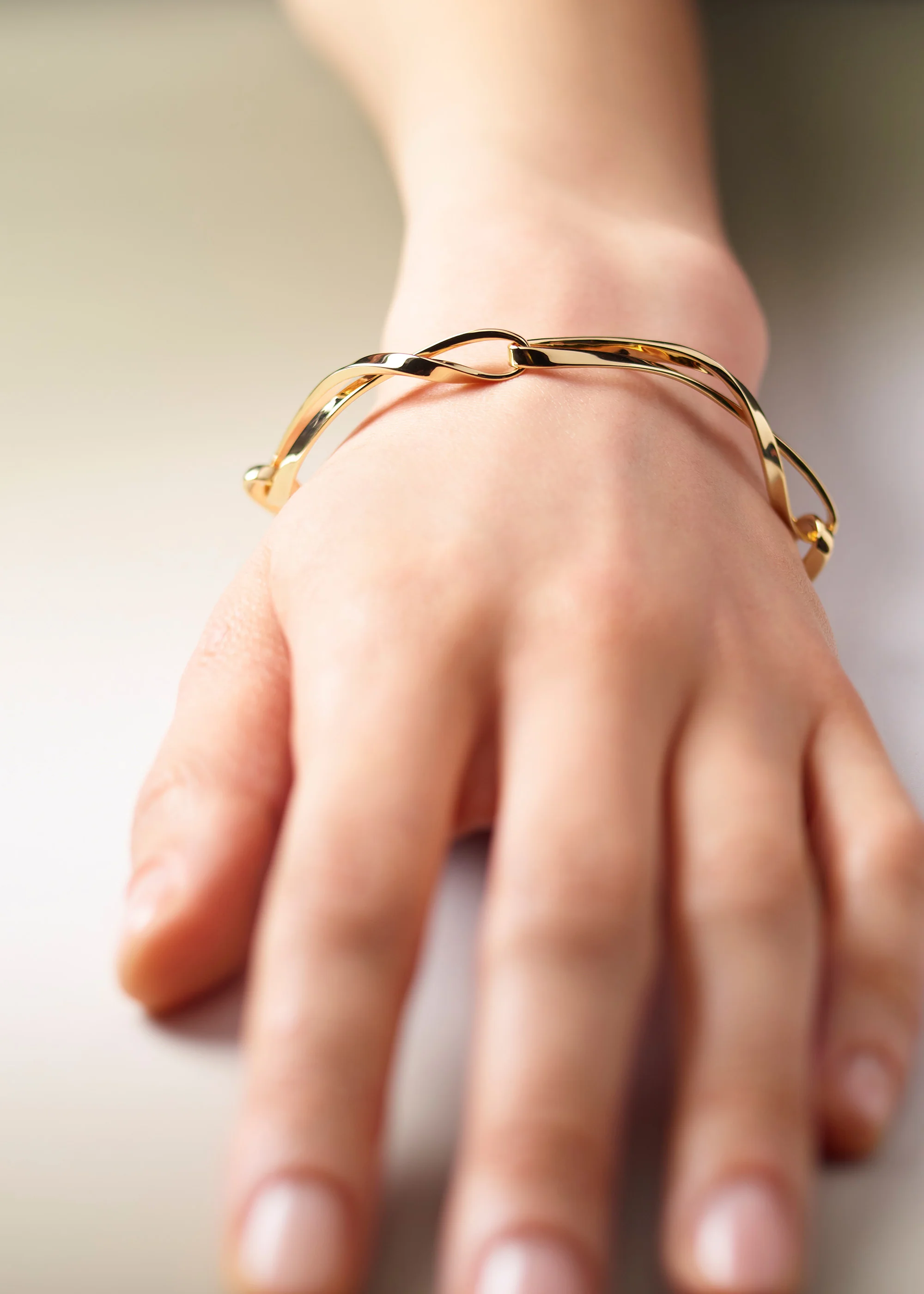 Bracciale a catena Éole - Placcata oro 24 carati - Image 3
