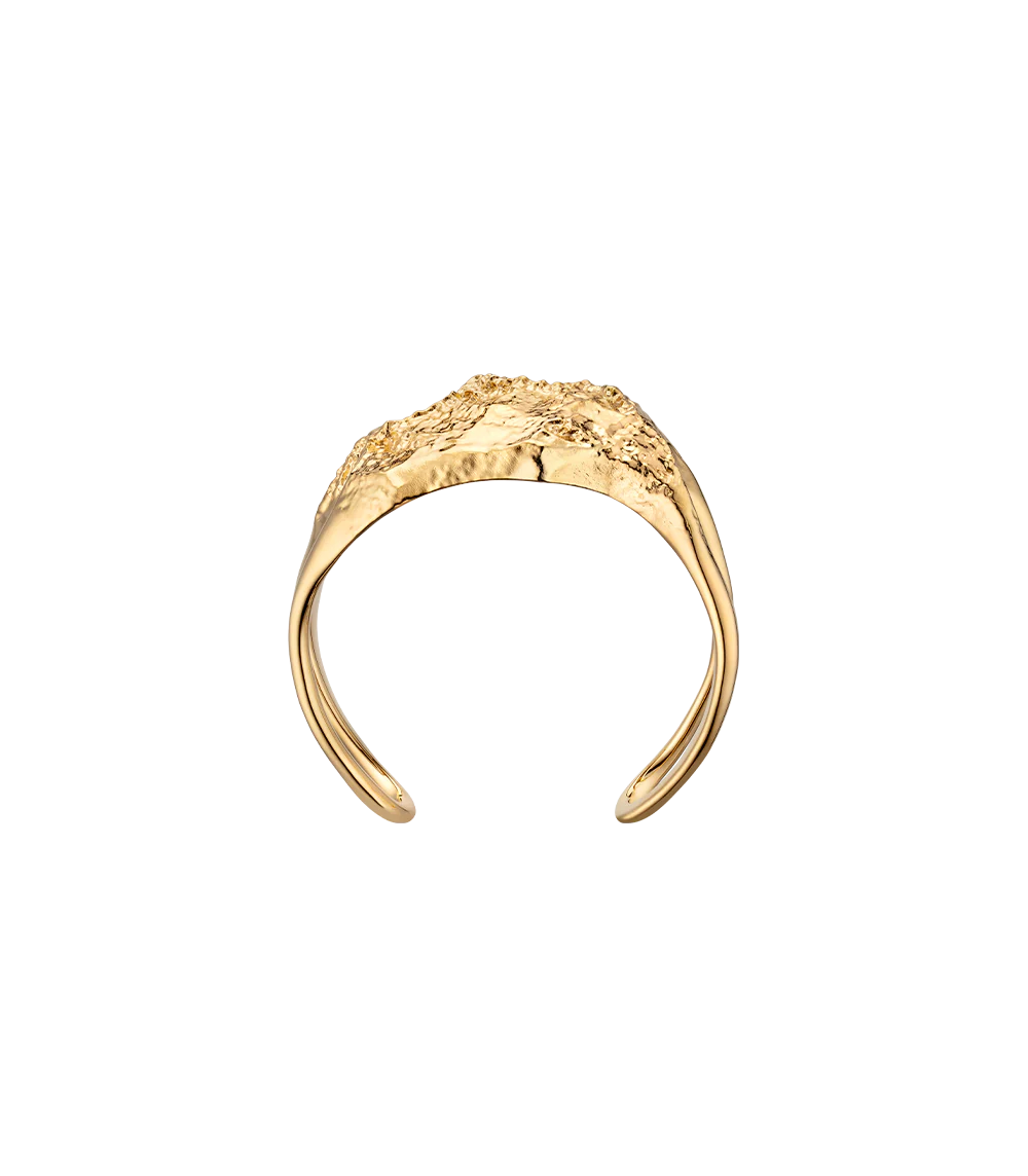 Bracciale manchette Eroz - placcata oro 24 carati